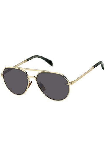 David Beckham DB 7037/g/s Sunglasses, F6W/IR Gold Horn, 62 Unisex