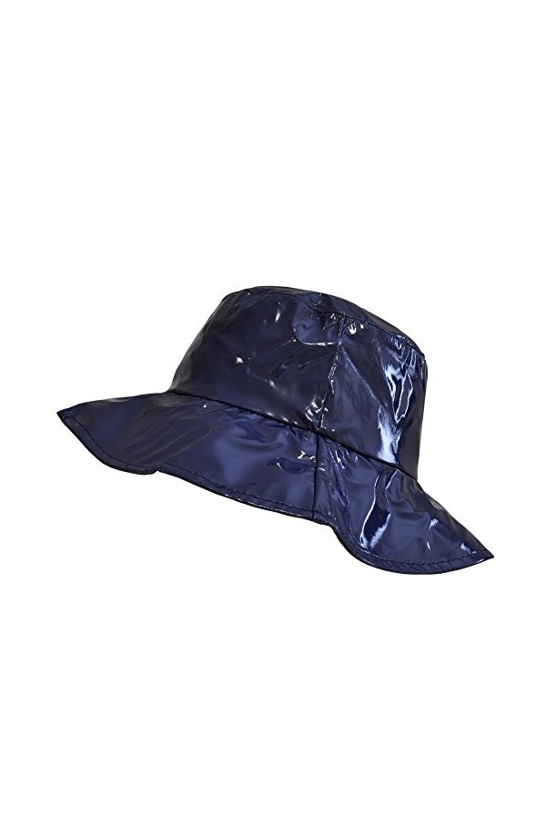 TOUTACOO, Chapeau de Pluie, Capeline Femme en Vinyle 05-Bleu/L 
