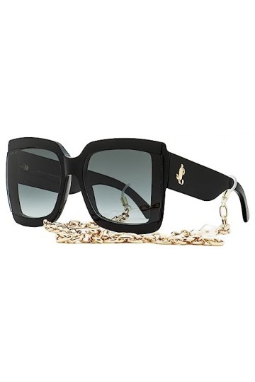 Jimmy Choo Renee/N/S Lunettes de Soleil, Noir, 57 Femme