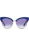 Moschino MOS038/S Lunettes de soleil pour femme Bleu/bleu dégradé 55/17/145, Bleu doré., 55 EU