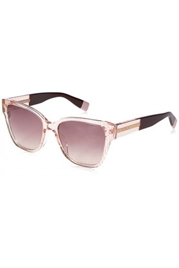 Furla SFU592 Sunglasses, Rosa TRASPARENTE LUCIDO, 54 Unisex