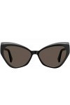 MOSCHINO Mos081/S 08a/IR Black Grey, Lunettes de Soleil Femme