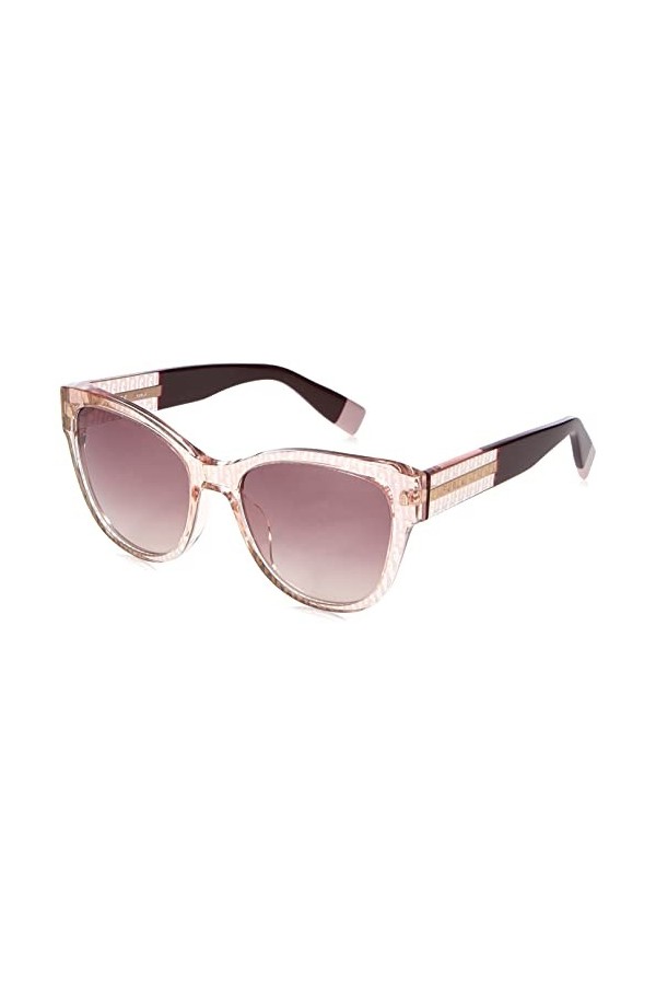 Furla SFU593 Sunglasses, Rosa TRASPARENTE LUCIDO, 54 Unisex