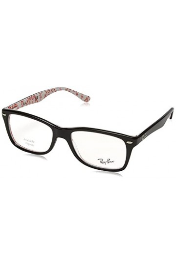 Ray-Ban 0RX 5228 5014 53 Lunettes de soleil, Noir Black , Femme