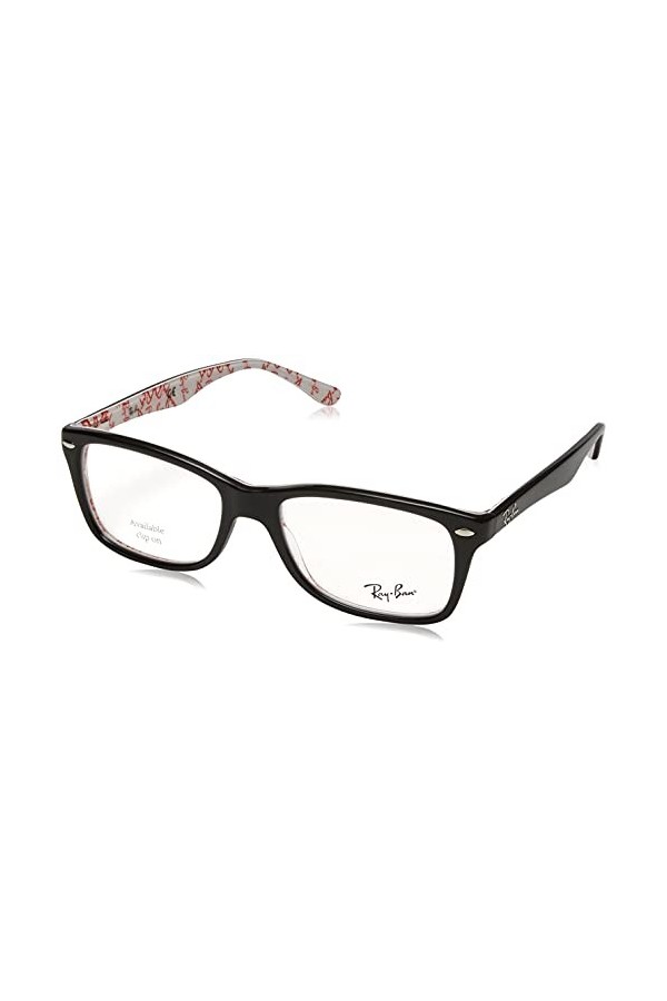 Ray-Ban 0RX 5228 5014 53 Lunettes de soleil, Noir Black , Femme