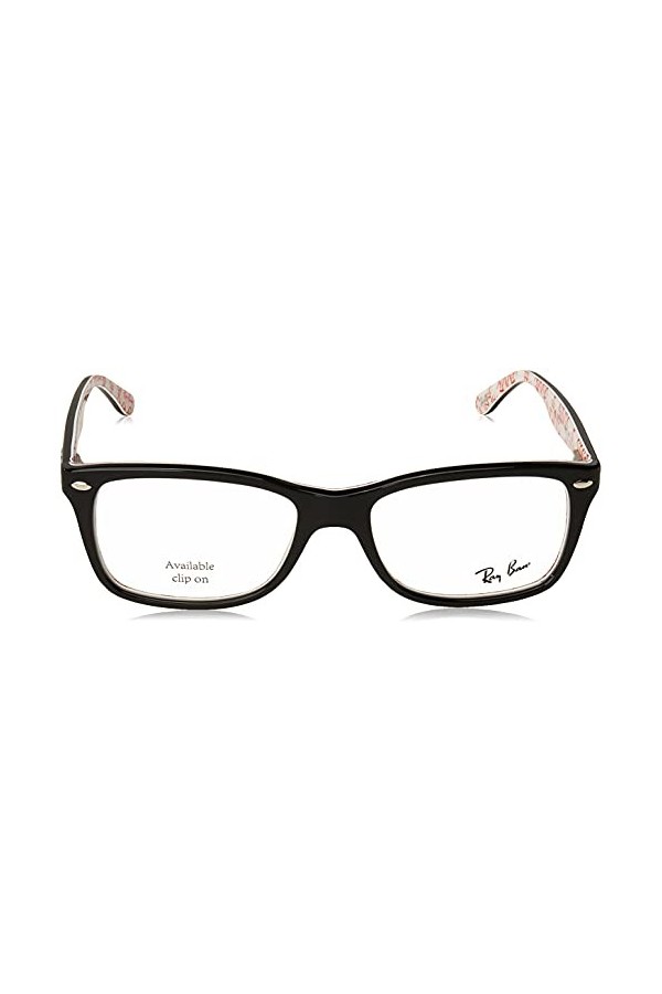 Ray-Ban 0RX 5228 5014 53 Lunettes de soleil, Noir Black , Femme