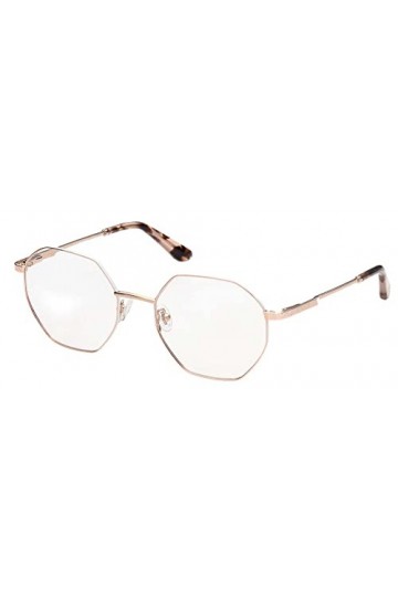 Guess Gu2849 Lunettes de Soleil, Or Rose Brillant, 56 Femme