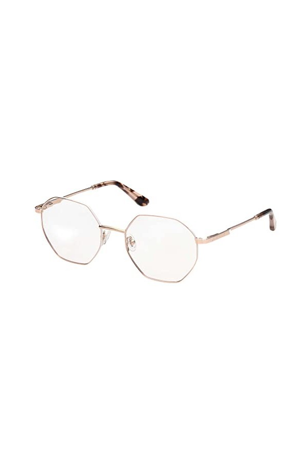 Guess Gu2849 Lunettes de Soleil, Or Rose Brillant, 56 Femme