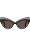 MOSCHINO Lunettes de Soleil MOS080/S Black/Grey 54/17/140 femme