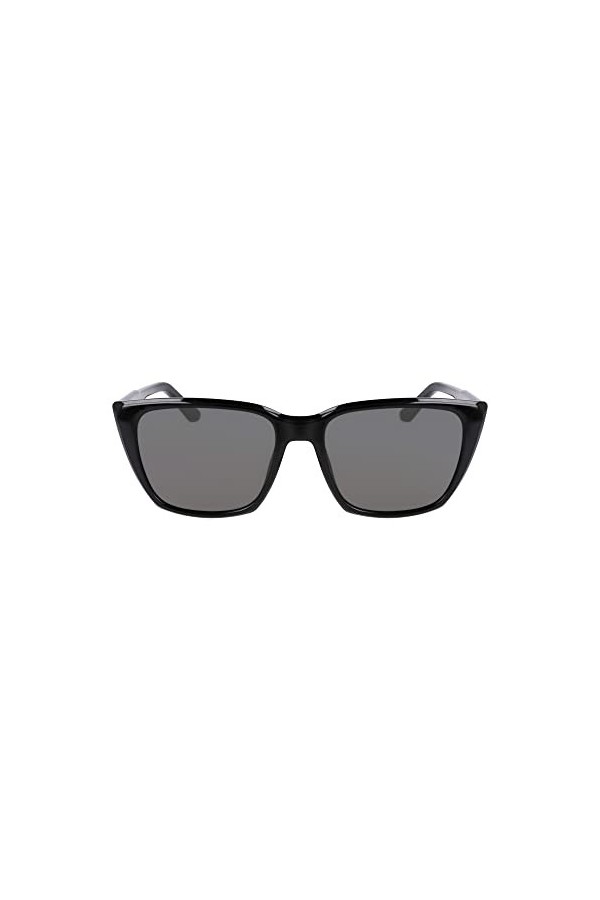 DRAGON Luna Lunettes de Soleil, Shiny Black with Lumalens Smoke Lens, Taille Unique Femme