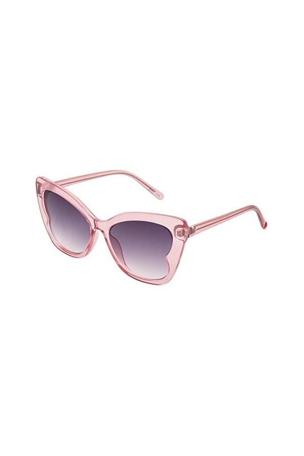 Betsey Johnson Lunettes de soleil œil de chat pour femme, Rose