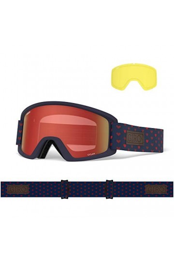 Giro Dylan Lunettes de Soleil Unisex, Cœurs Amber Scarlett/Jaune, Taille Unique