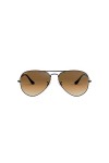 Ray-Ban - Lunette de soleil RB3025 Aviator Large Metal Aviator, Metal Gris/Vert W0879 Gunmetal 