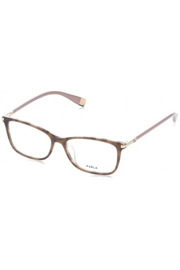 Furla Vfu590 Lunettes de Soleil, Marron Brillant/Beige Havana, 54 Femme