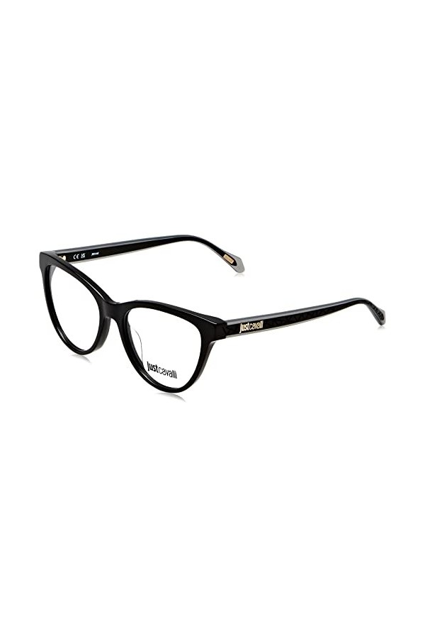 Just Cavalli Vjc009 Lunettes de Soleil, Noir Brillant, 53 Femme