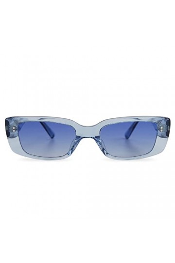 MessyWeekend Lunettes de Soleil pour Hommes & Femmes avec Monture Rectangulaire en Acétate fabriquée à la main - Verres avec 