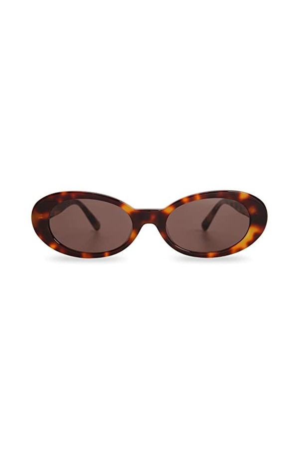 MessyWeekend Lunettes de Soleil pour Hommes & Femmes avec Cadre Ovale en Acétate et verres légers Cat-Eye - Verres avec Prote