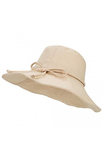 IBLUELOVER Chapeau de Soleil Plage Visière Large Bord Capeline Femmes Été Anti-UV Sun Hat Beach Coton Adjustble Casquette pou