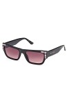 Guess GU7902 Lunettes de Soleil, Noir Brillant, 53/18/140 Femme