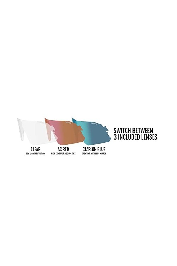 Tifosi Lunettes de soleil Rail XC Crystal Smoke, pas de taille, Cristal fumé.