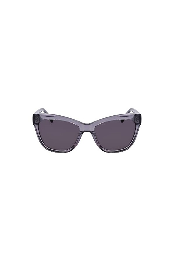 Dkny DK543S Sunglasses, 014 Crystal Smoke, 55 Unisex