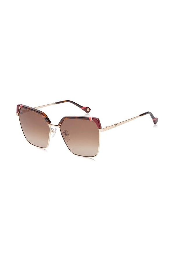 Yalea GAFAS DE Sol Lunettes de Soleil, Marron/Rose Havane, 53/21/140 Femme