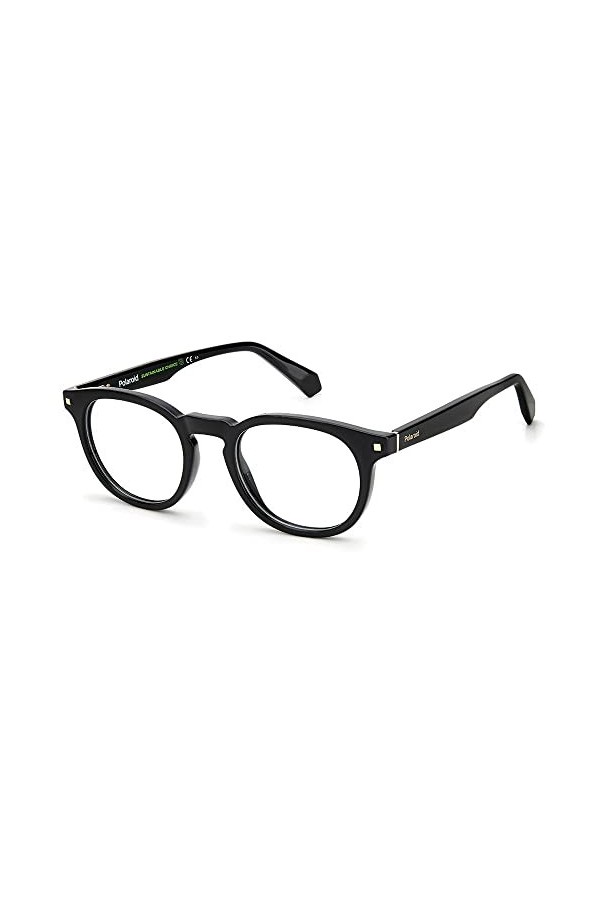 Polaroid Eyeglasses Sunglasses, 807/41 Black, 49 Unisex