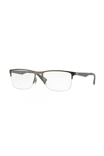 Ray-Ban 0RX 6335 2855 54 Lunettes de Soleil, Gris Matte Gunmetal , Homme