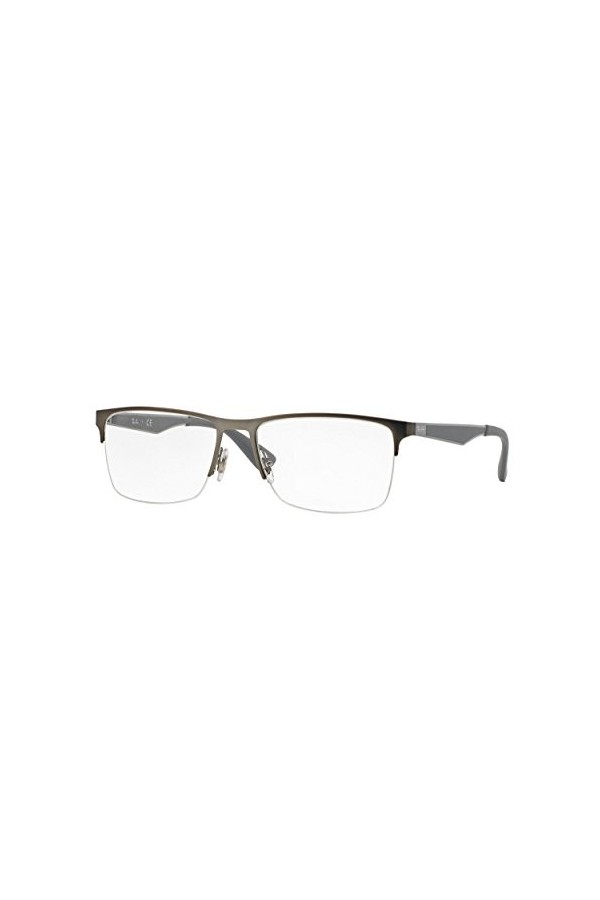 Ray-Ban 0RX 6335 2855 54 Lunettes de Soleil, Gris Matte Gunmetal , Homme