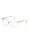 Police Vplf29 Lunettes de Soleil, Shiny Transp.Peach, 51 Femme