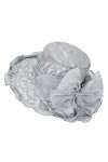 Chapeau de Mariage Dentelle Chapeau de Mariage Femme Capeline Pliable Tulle Elégante Chapeau de Soleil Protection Solaire Cas