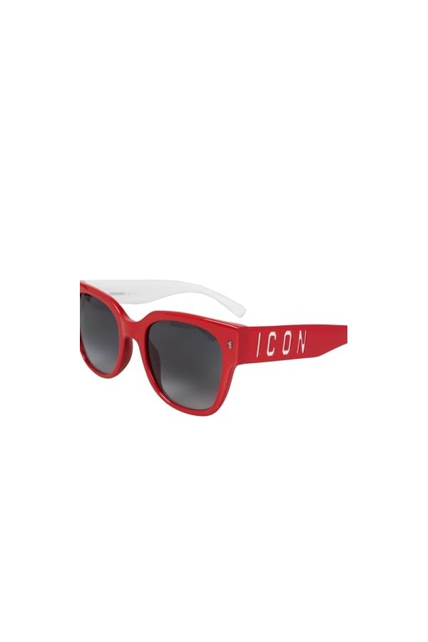 DSQUARED2 Icon 0005/S Lunettes de Soleil, Rouge, 53 Femme