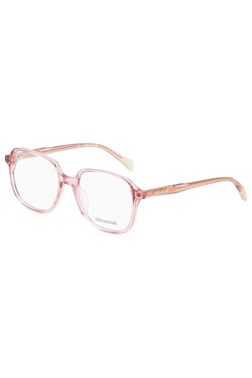 Zadig & Voltaire Vzv340 Lunettes de Soleil, Shiny Transparent Pink, 52 Femme