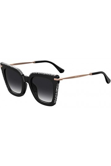 Jimmy Choo Lunettes de Soleil CIARA/G/S Black White/Dark Grey Shaded 52/22/145 femme