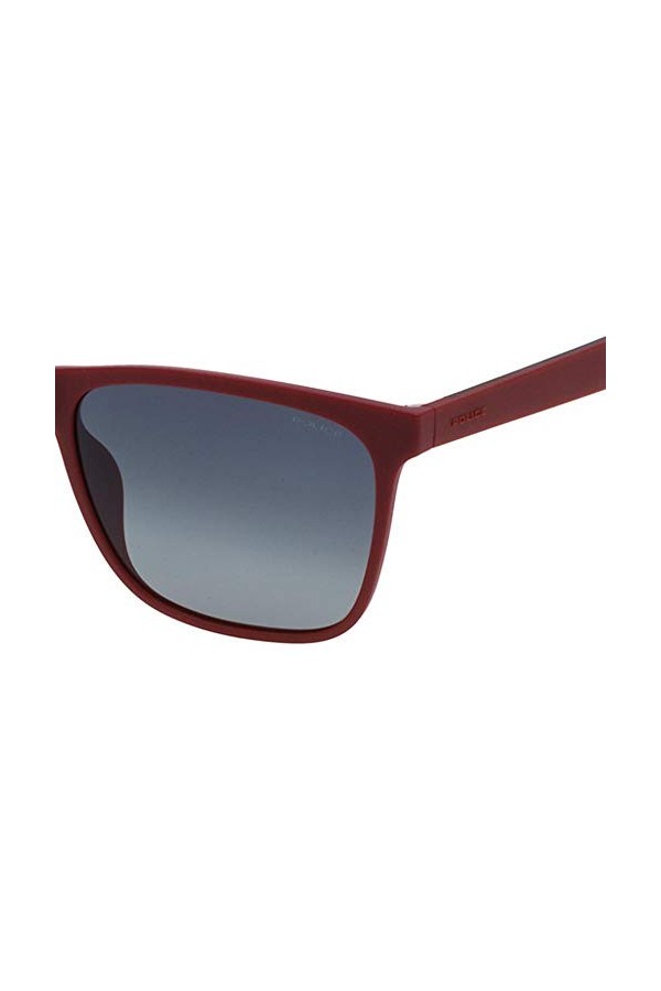 Police SPL633 Sunglasses, Dark Burgundy, 55 Unisex
