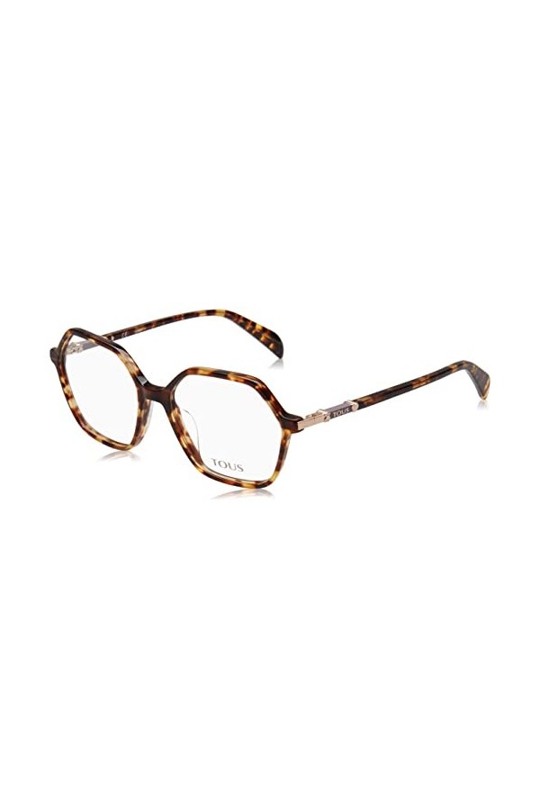 TOUS Vtob31 Lunettes de Soleil, Shiny Brown/Yellow Havana, 54 Femme