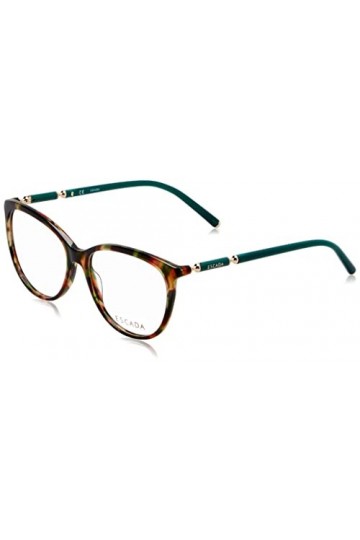 Escada Vesc84 Lunettes de Soleil, Marron/Vert Havana , 54 Femme