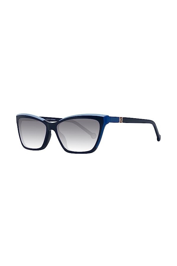 Carolina Herrera Lunettes de soleil bleues pour femme, pas de couleur, couleur unie, taille non, Couleur unie, no-size