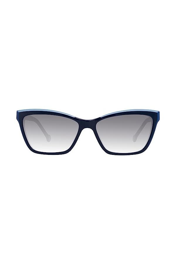 Carolina Herrera Lunettes de soleil bleues pour femme, pas de couleur, couleur unie, taille non, Couleur unie, no-size