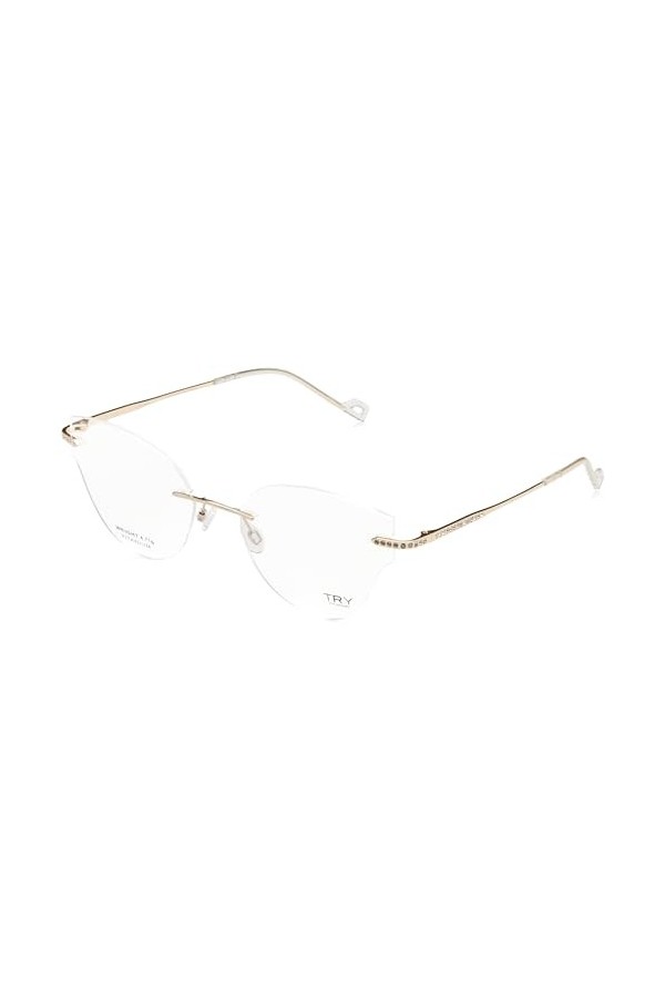 try Aetherium III EOS Ty1024V Lunettes de Soleil, Doré, 56 Femme