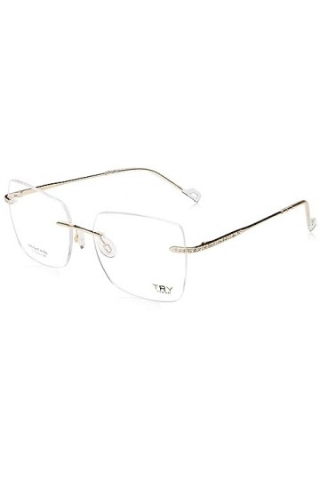 try Aetherium III EOS Ty1014v Lunettes de Soleil, Doré, 56 Femme