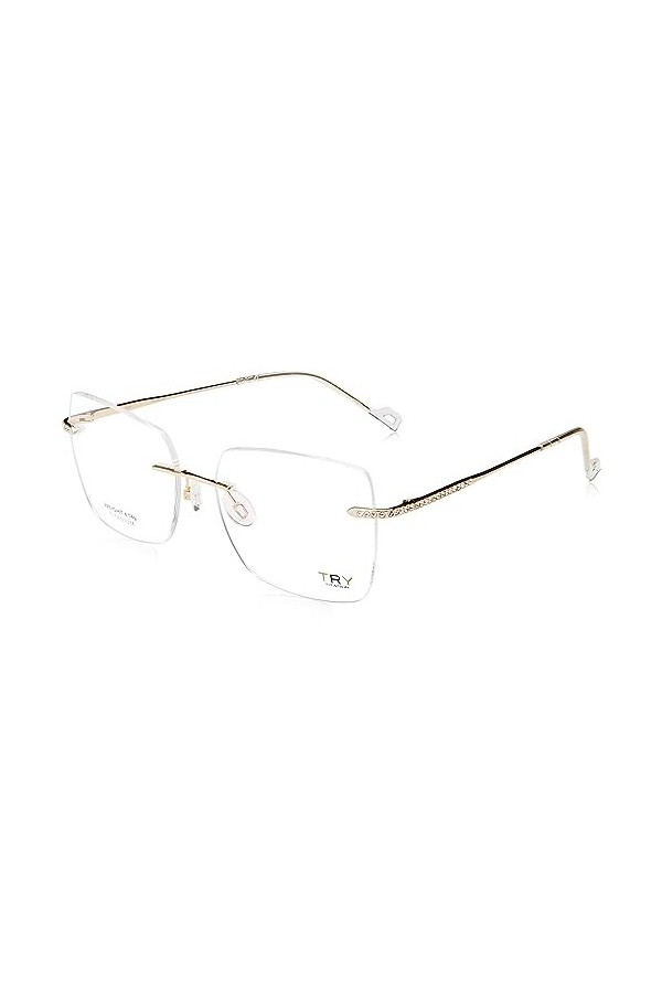 try Aetherium III EOS Ty1014v Lunettes de Soleil, Doré, 56 Femme
