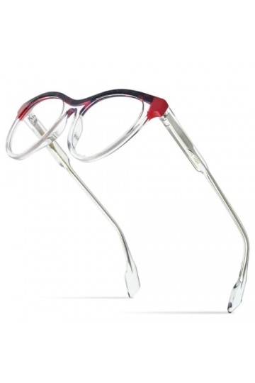 MUTYNE Lunettes en acétate multicolores monture femmes lunettes œil de chat lunettes de lunettes pour dames, Transparent, tai