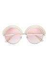 Betsey Johnson Lunettes de soleil fantaisie Over The Rainbow pour femme, or, 144 mm, or, dor�