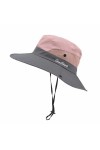 YXQSED Chapeau de Soleil pour Femmes à Large Bord avec Protection UV Chapeau de pêche en Maille Pliable pour Le Jardinage et 