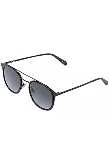 Fossil FOS 2110/G/S Lunettes de Soleil Mixte, Noir Mat, 51