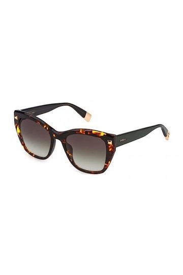 Furla SFU534 Sunglasses, Avana SCURA MACULATA Marrone, 53 Unisex
