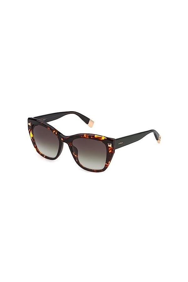 Furla SFU534 Sunglasses, Avana SCURA MACULATA Marrone, 53 Unisex