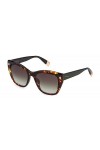 Furla SFU534 Sunglasses, Avana SCURA MACULATA Marrone, 53 Unisex