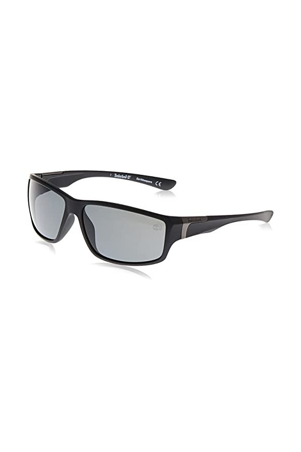 Lunettes de soleil Timberland TB9068 C62 02D matte black / smoke polarized